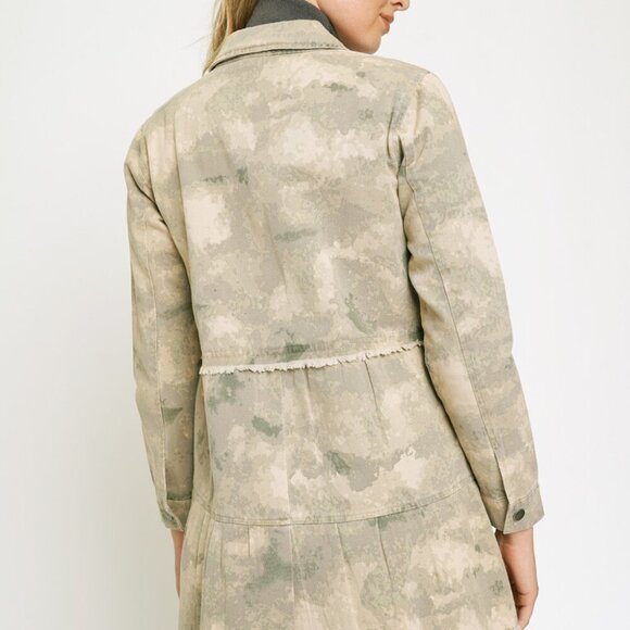 MYSTREE TIERED LONG TRUCKER JACKET - Picture 9 of 10